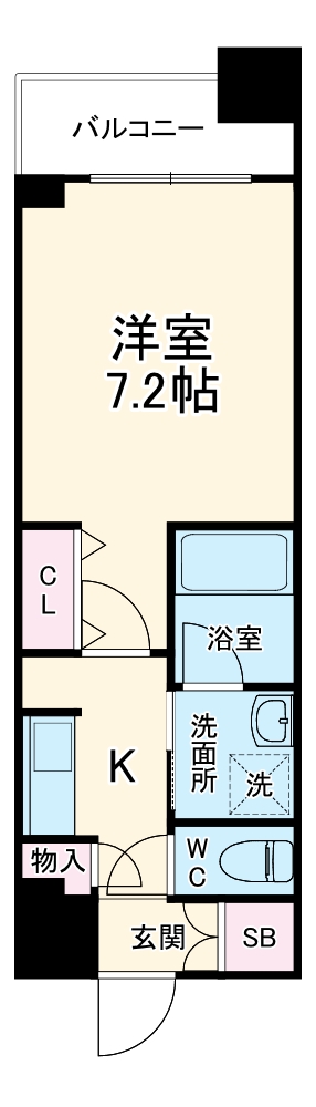 カスタリア堺筋本町の間取り