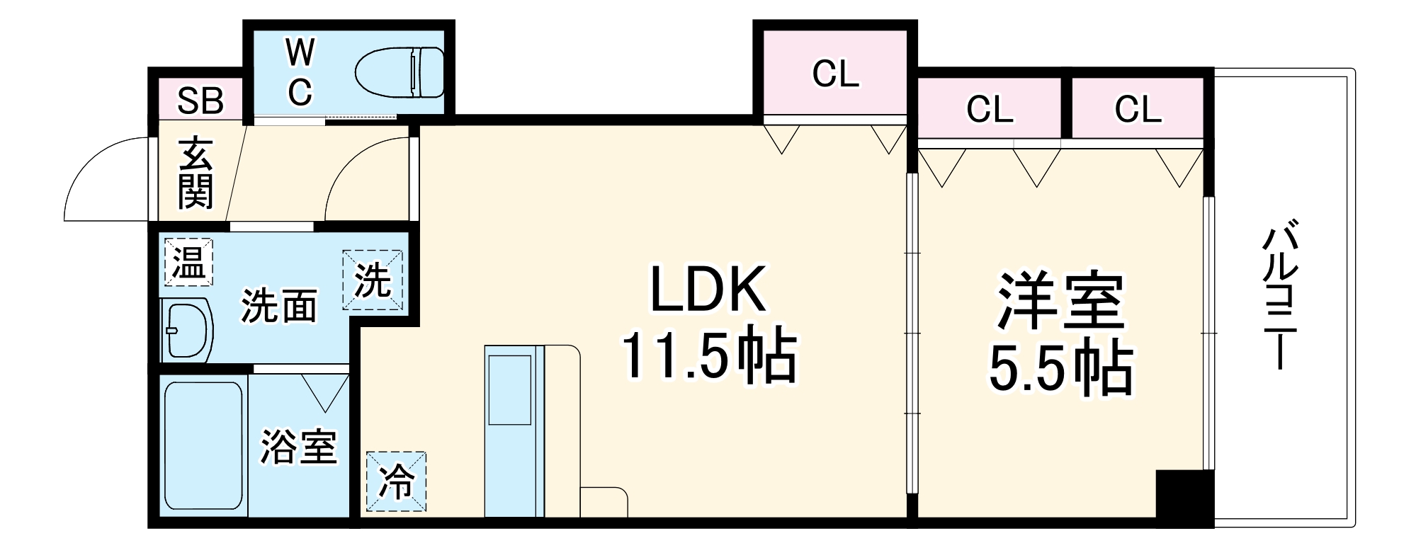 クレシアコート島田の間取り