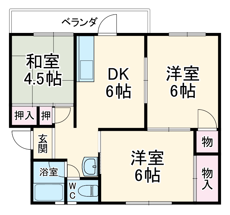 イーストヒル千里の間取り
