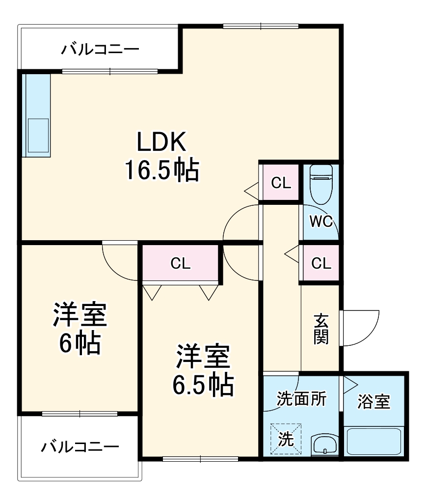 メゾン菊松の間取り