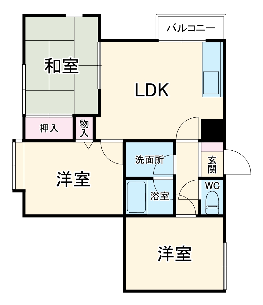 パティオ小松の間取り