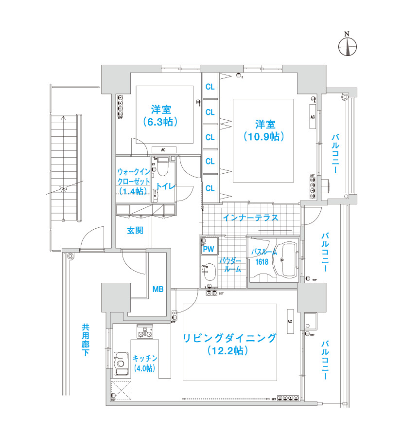 松屋タワーの間取り