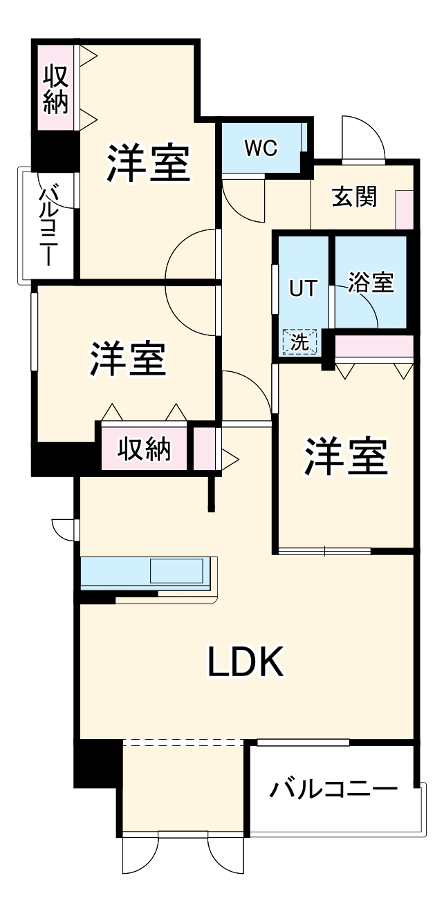 コルティーレマルフクの間取り
