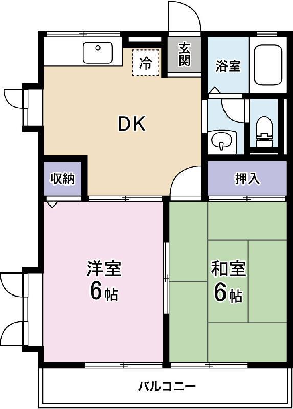 コーポタカダCの間取り