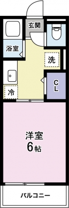 コーポタカダCの間取り