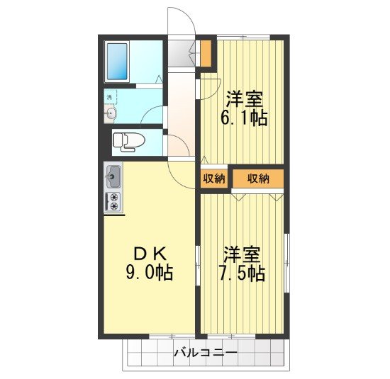 メゾン御所水の間取り