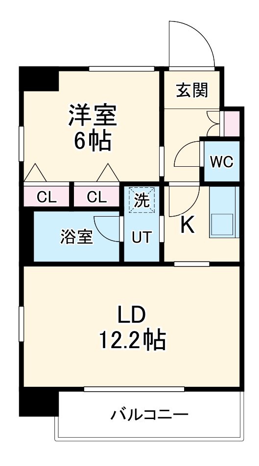 S-RESIDENCE淀屋橋の間取り