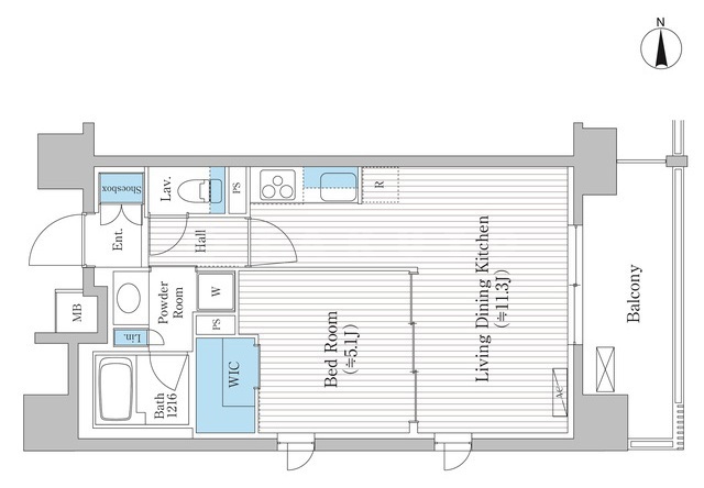 アジュールコート福島の間取り