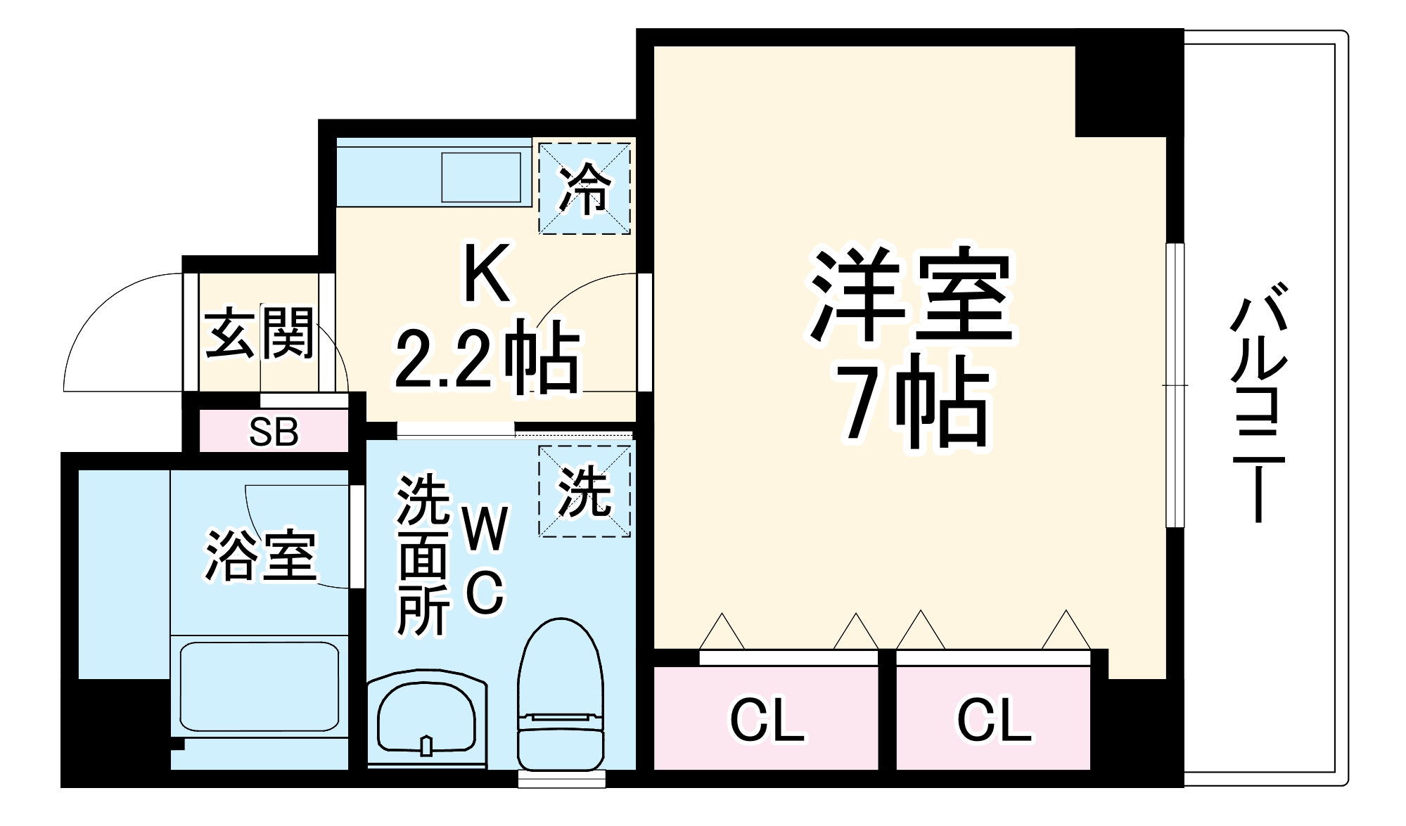 アヴェルラ都島の間取り