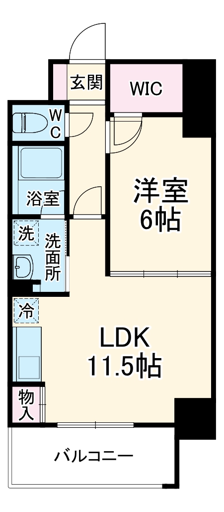 アプリーレ堺筋本町の間取り