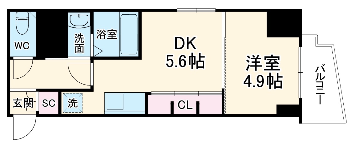 ADWResidence松屋町の間取り