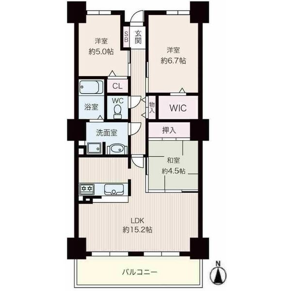 リバーカントリーガーデン京橋の間取り