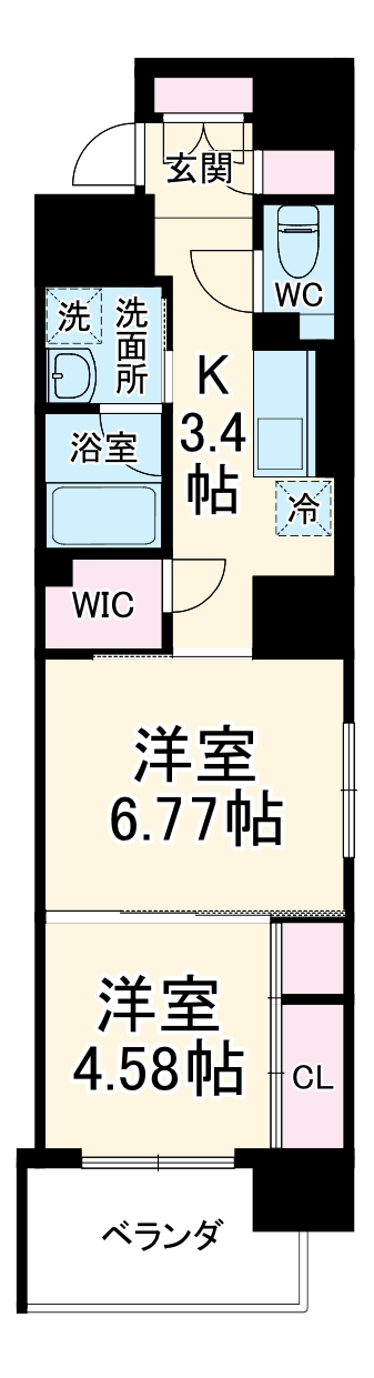 ネットフローラ立売堀の間取り