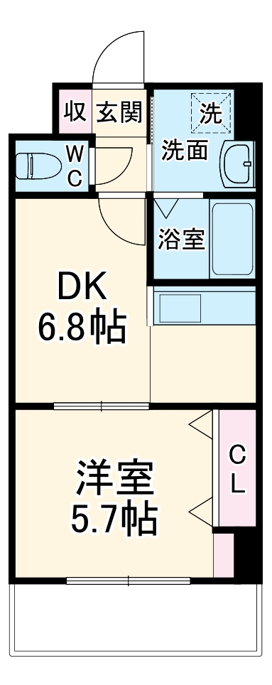 S-FORT江坂Fioreの間取り