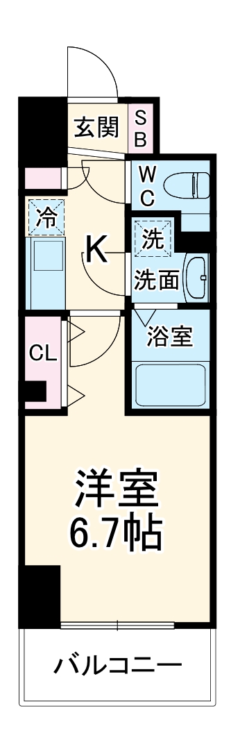 セレニテ心斎橋グランデの間取り