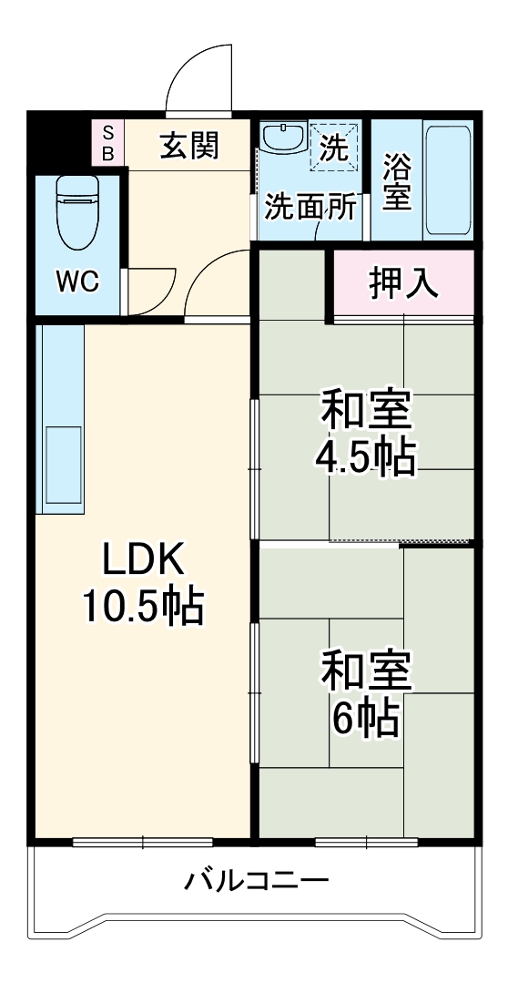 新南千里マンションの間取り