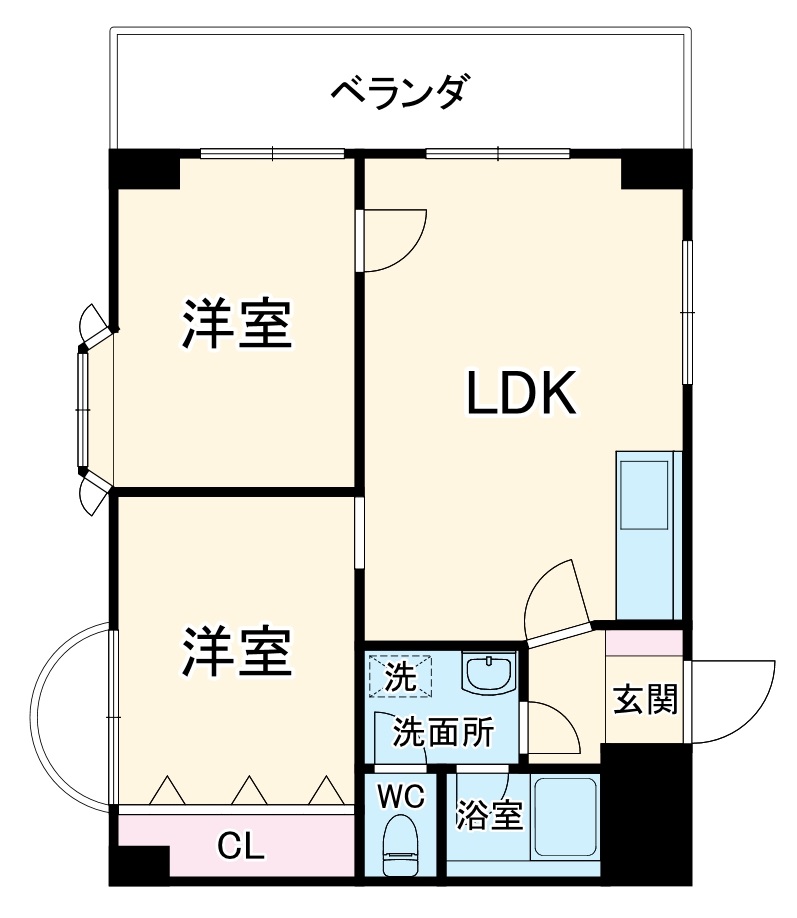 ビラ小松の間取り