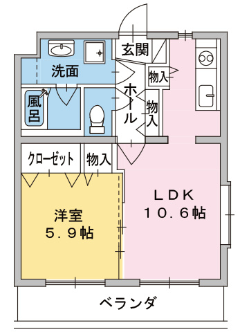 ヒスイコーポの間取り