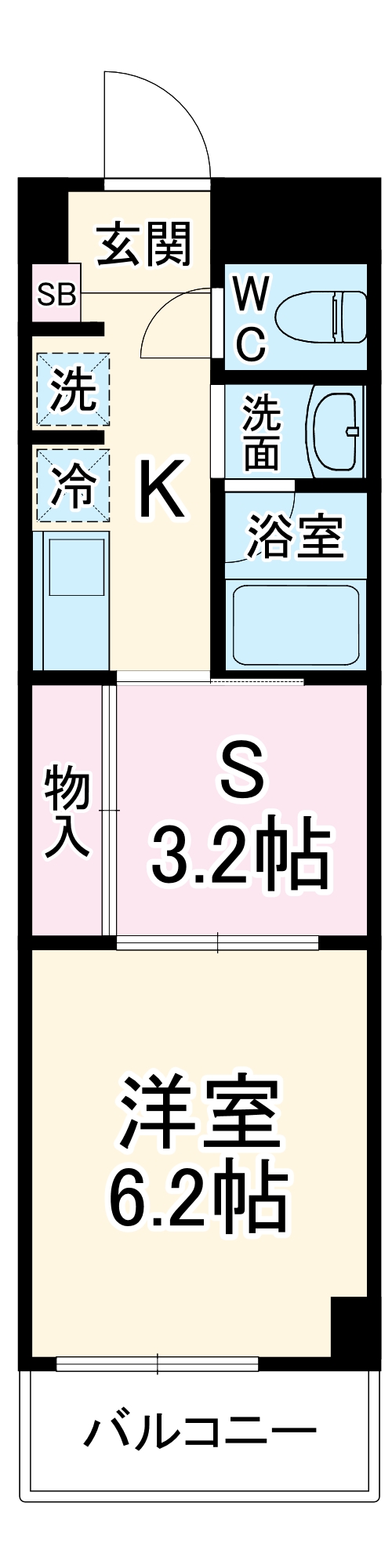 フローラ本八幡の間取り