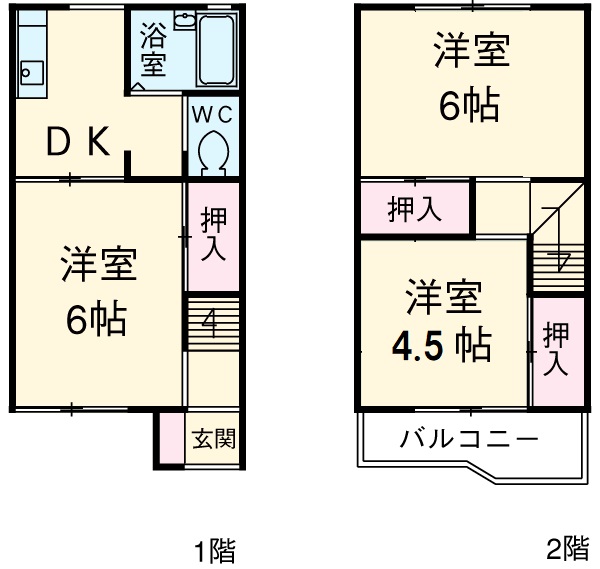 EDO・コーポラスA館の間取り
