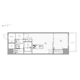 南堀江アパートメントシエロの間取り
