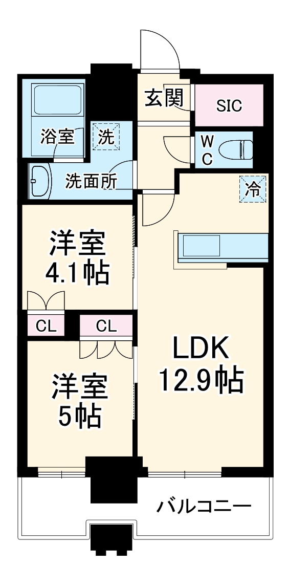 RJR堺筋本町タワーの間取り