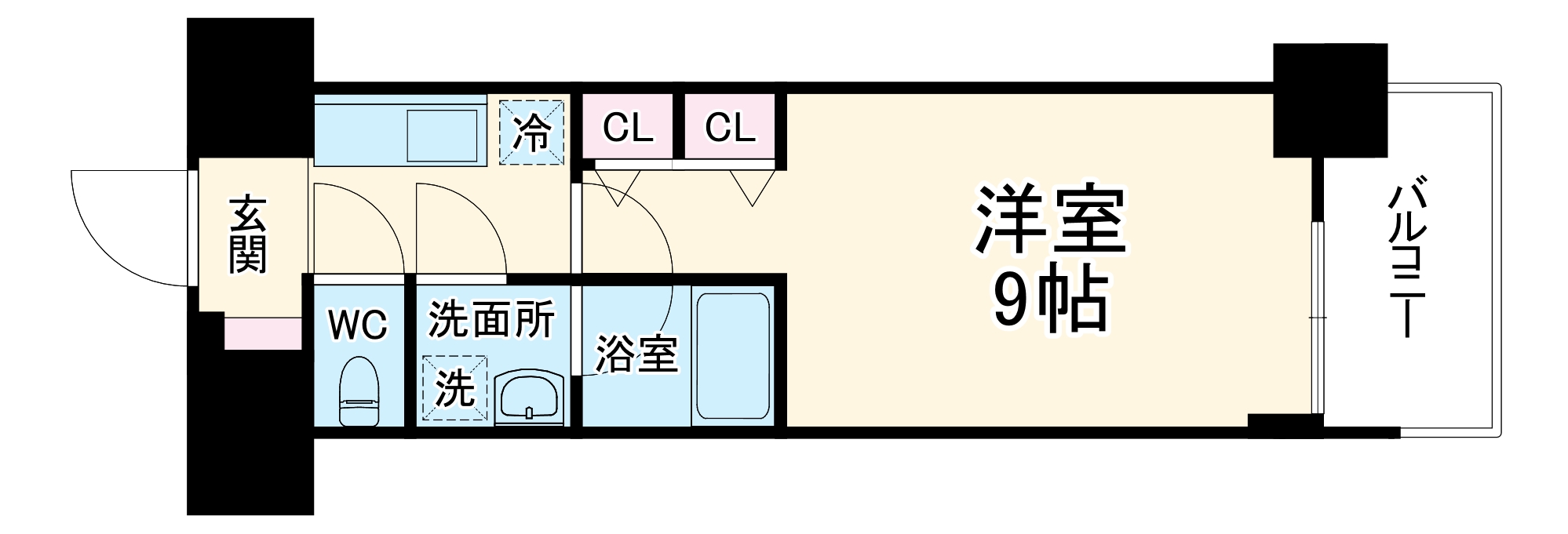 スプランディッド淀屋橋DUEの間取り