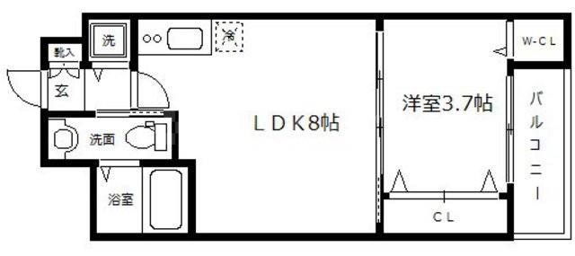 SERENiTE北浜の間取り