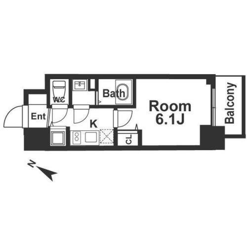 メインステージ京町堀の間取り