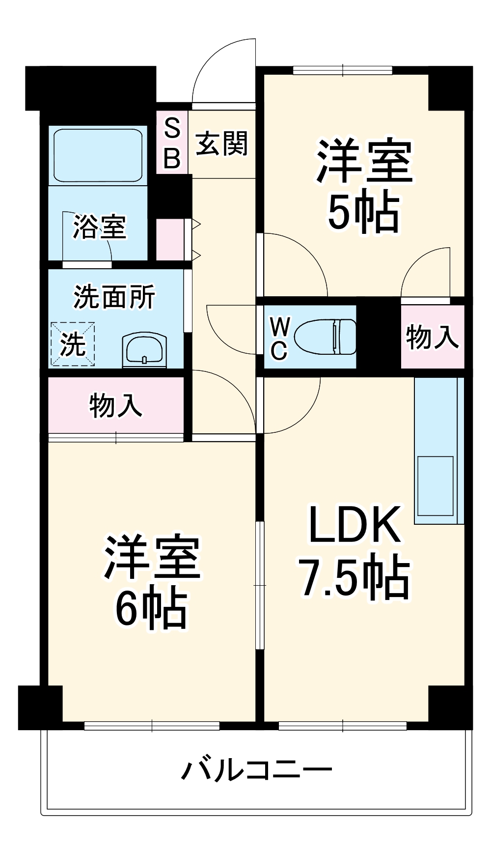 久光マンションの間取り