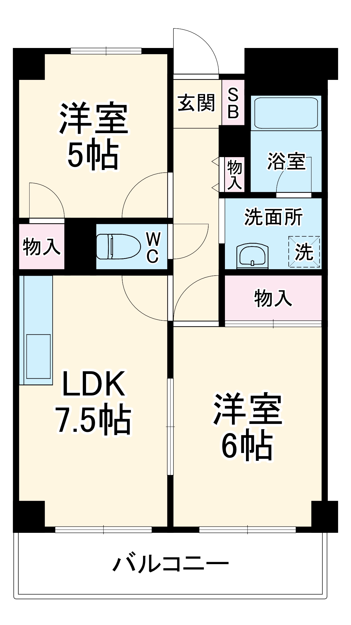 久光マンションの間取り