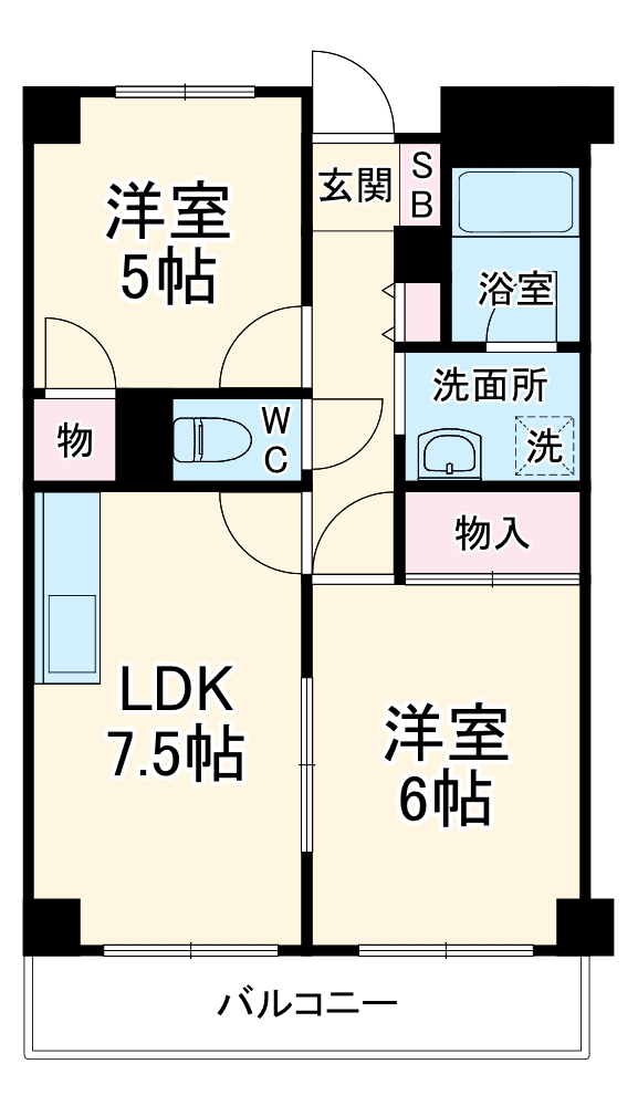 久光マンションの間取り