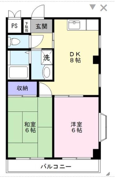ラフィーヌ・池田5番館の間取り
