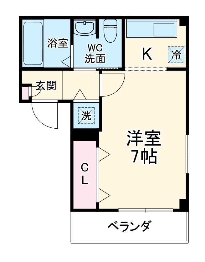 日暮の完工年月(2011年12月)築の賃貸マンションの間取り