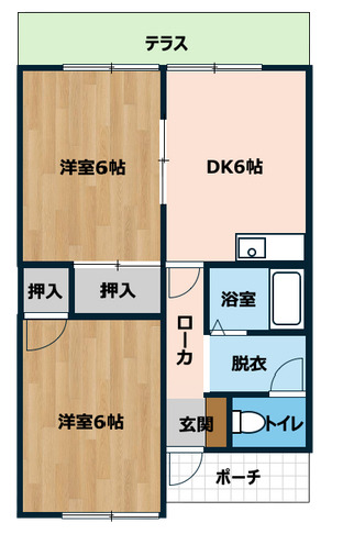 いほりコーポの間取り