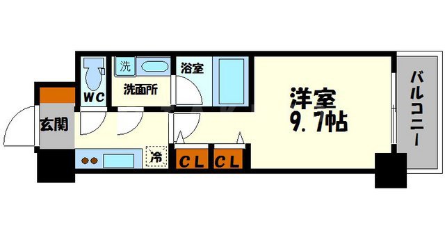 セイル淀屋橋の間取り