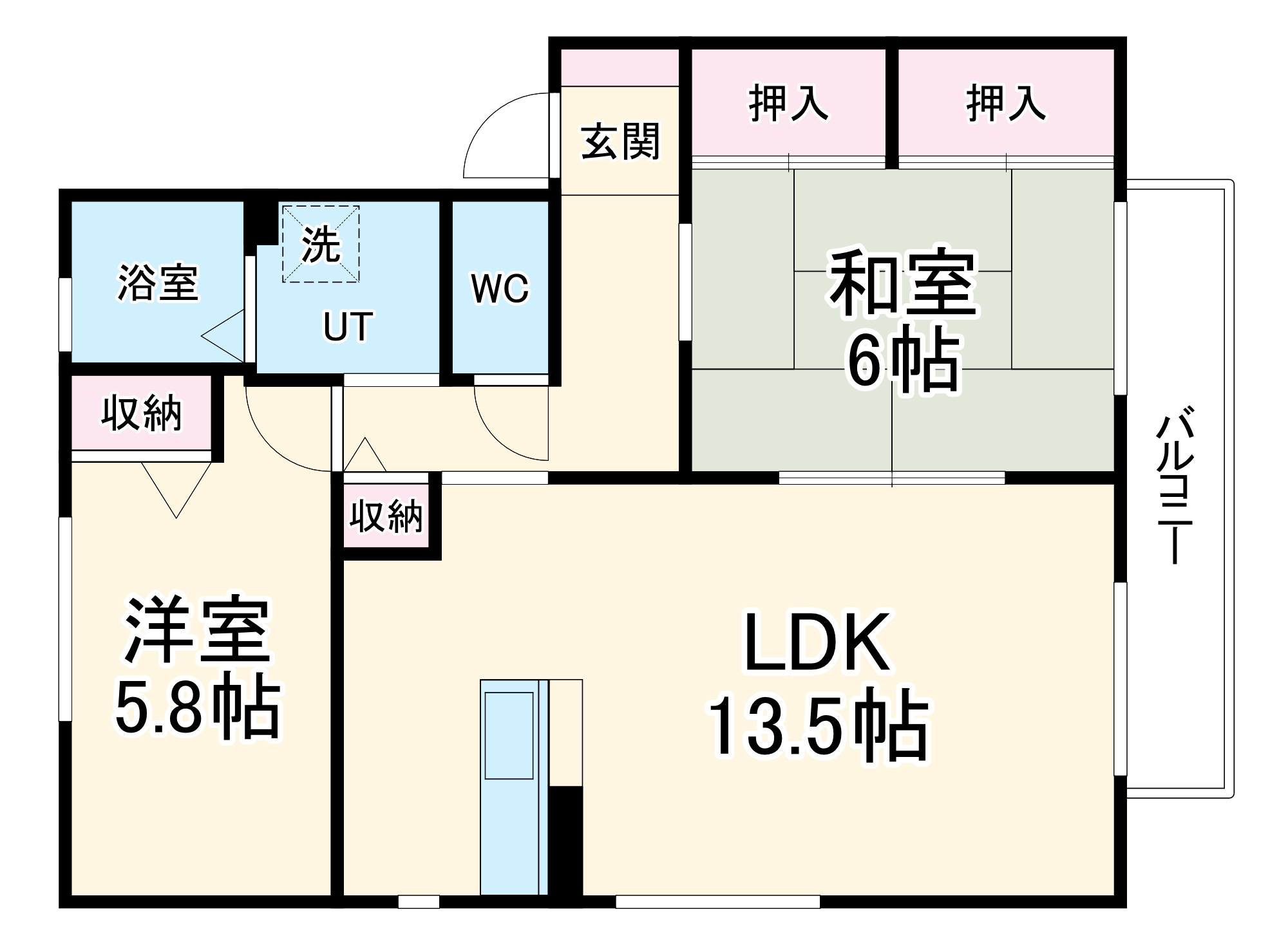 ファミーユ松が丘の間取り