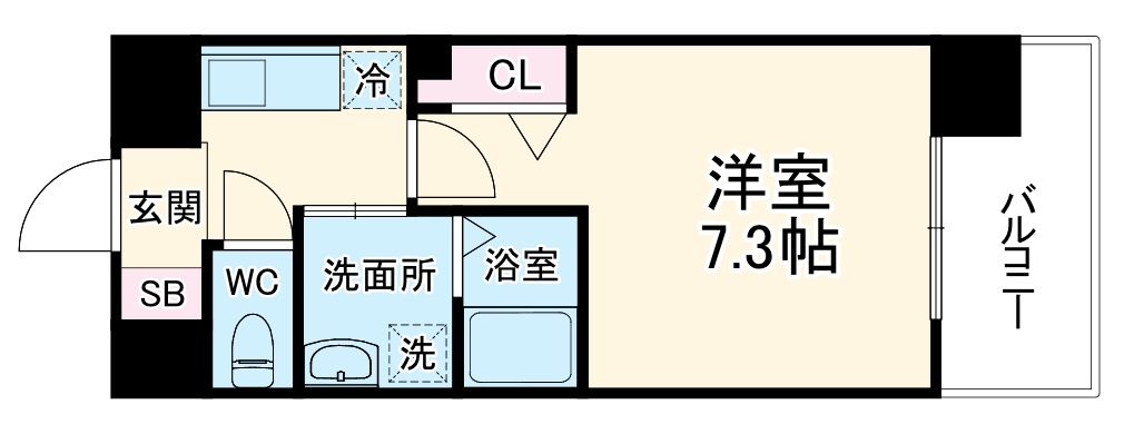 アスリート本町リバーウエストの間取り