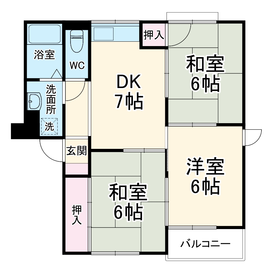 フラワーハイム鶴見の間取り