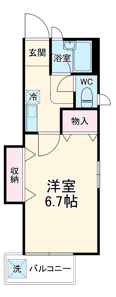 ハイツ大林の間取り