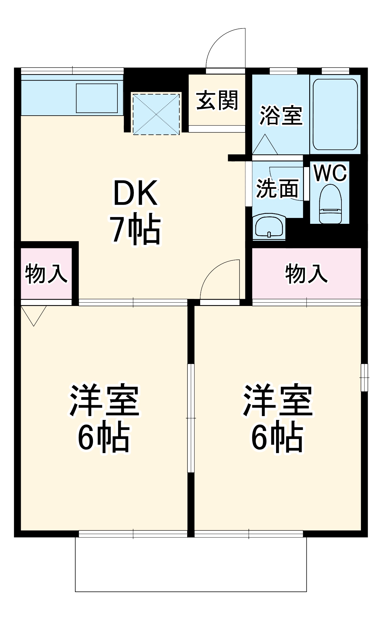 アーブル緑の間取り