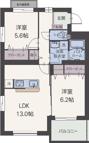 ルミナスコートの間取り