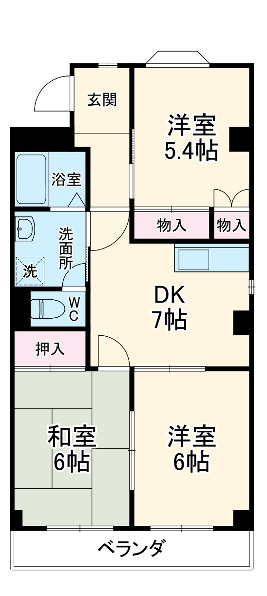 ブルームバンノの間取り