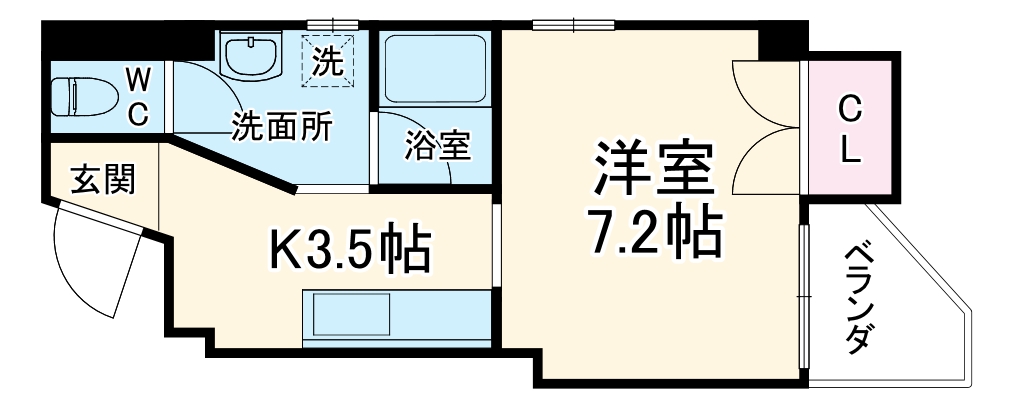 グランドールハタダビルディングⅡの間取り