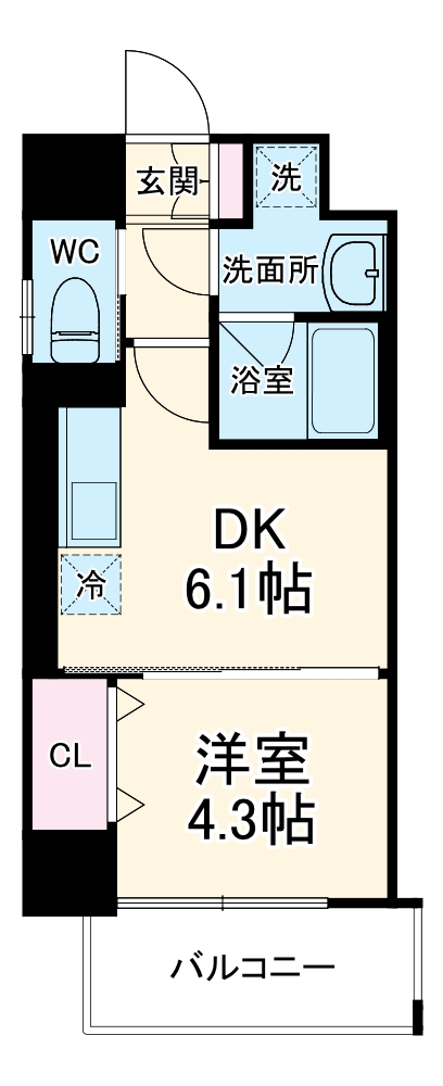 RIDGEガーデン江坂Ⅰの間取り