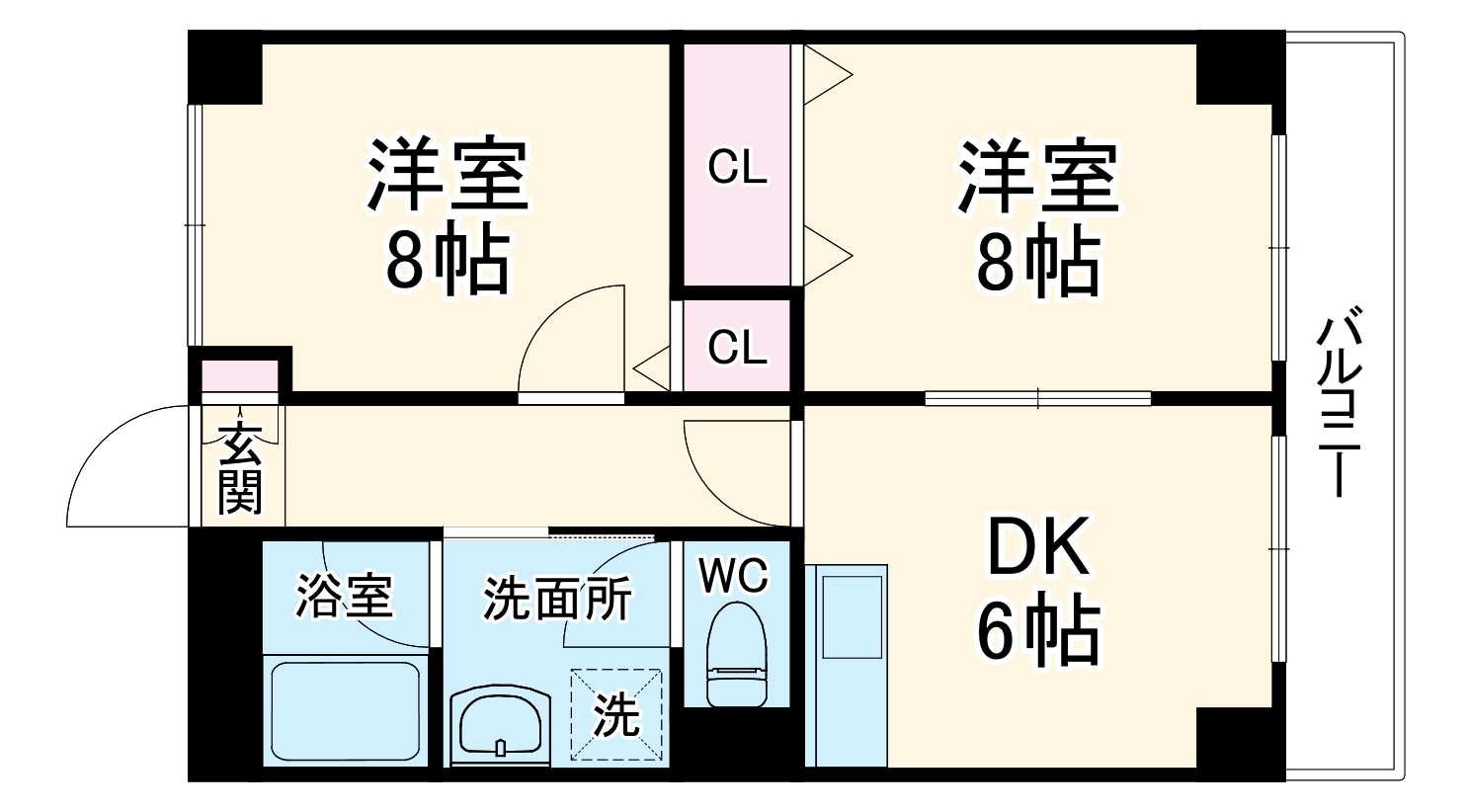長興寺こよしマンションの間取り