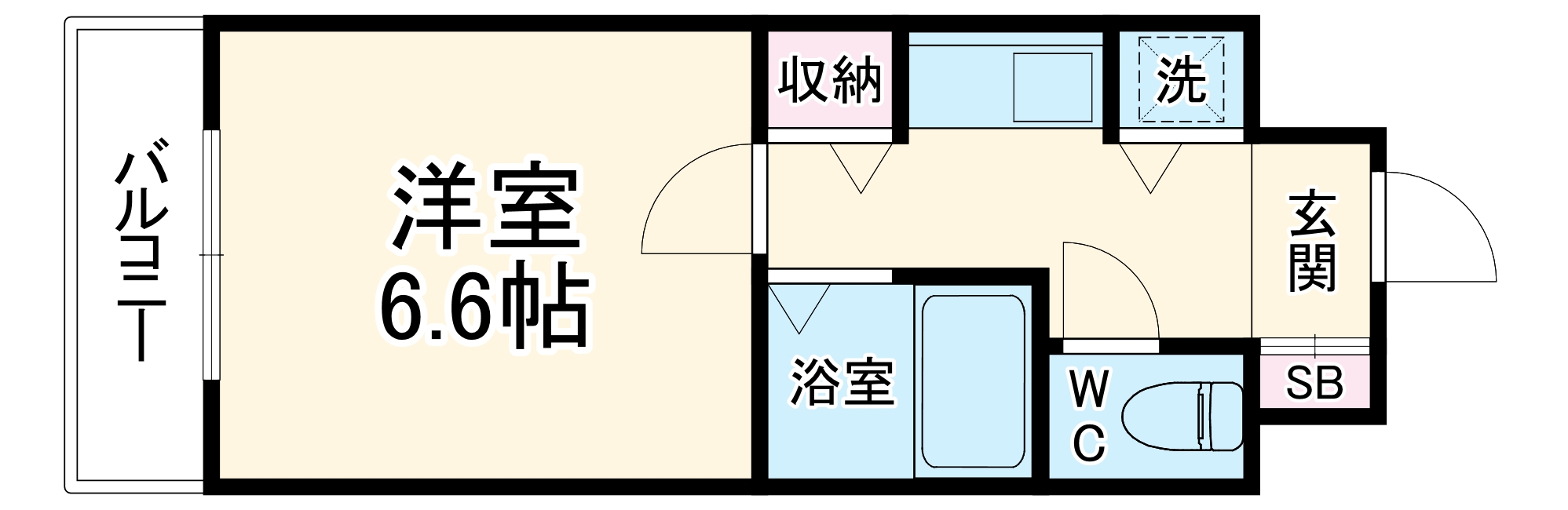 エスティライフ難波西の間取り