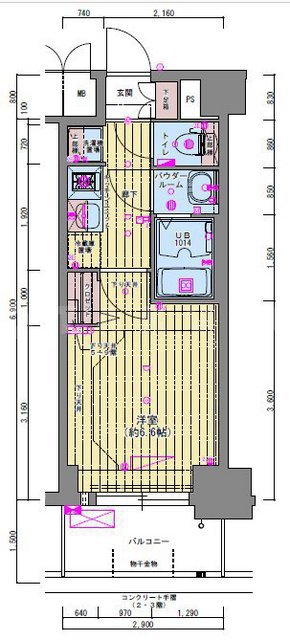 プレサンス福島ミッドエルの間取り