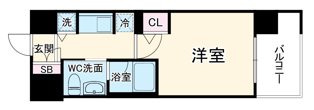 ファーストフィオーレ難波ウエストの間取り
