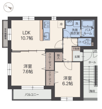 ベルティストンの間取り